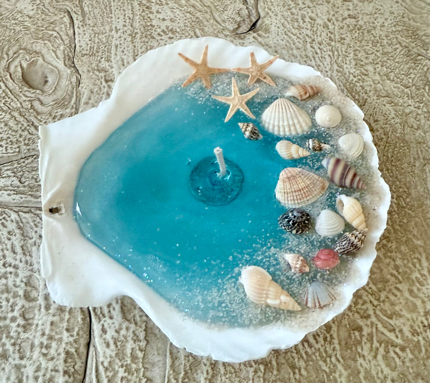 Ocean breeze Shell Candle