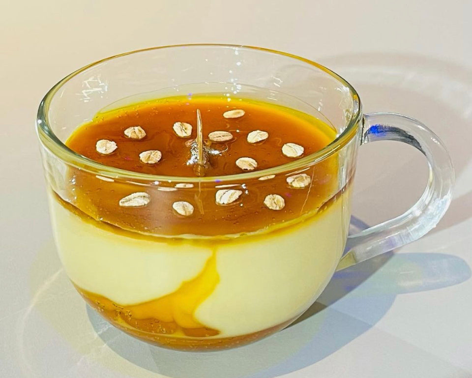Oatmeal and honey mug candle