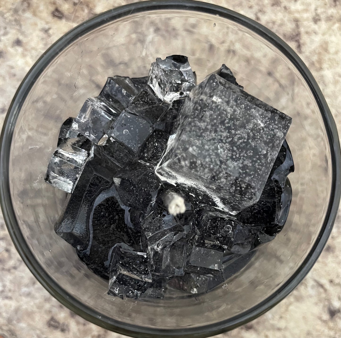 Black ice candle