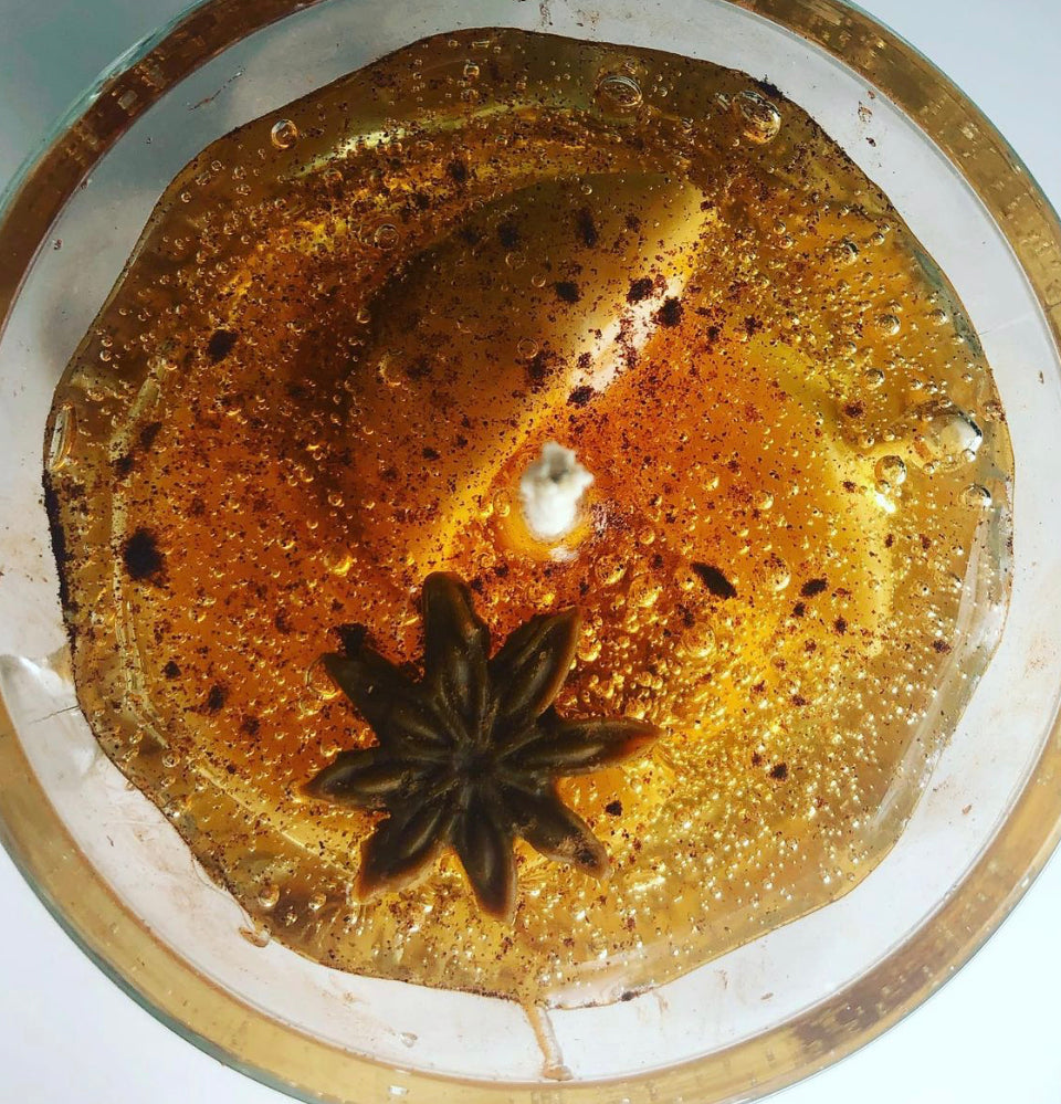 Apple cider gel candle