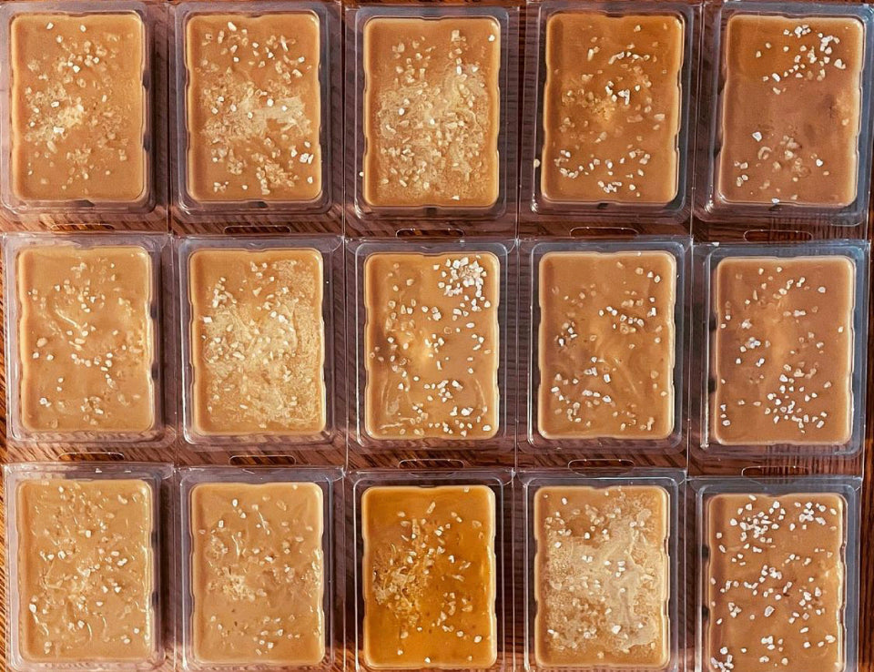 Salted caramel wax melts