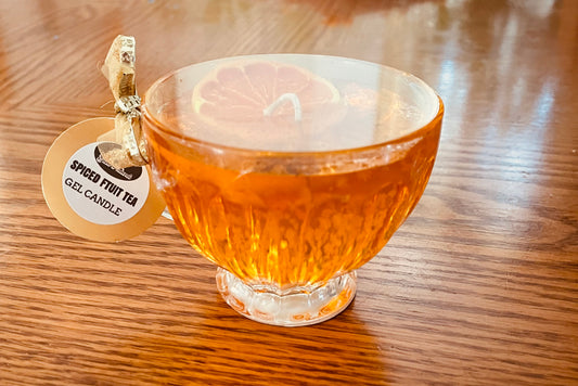 Spiced fruit tea gel candle