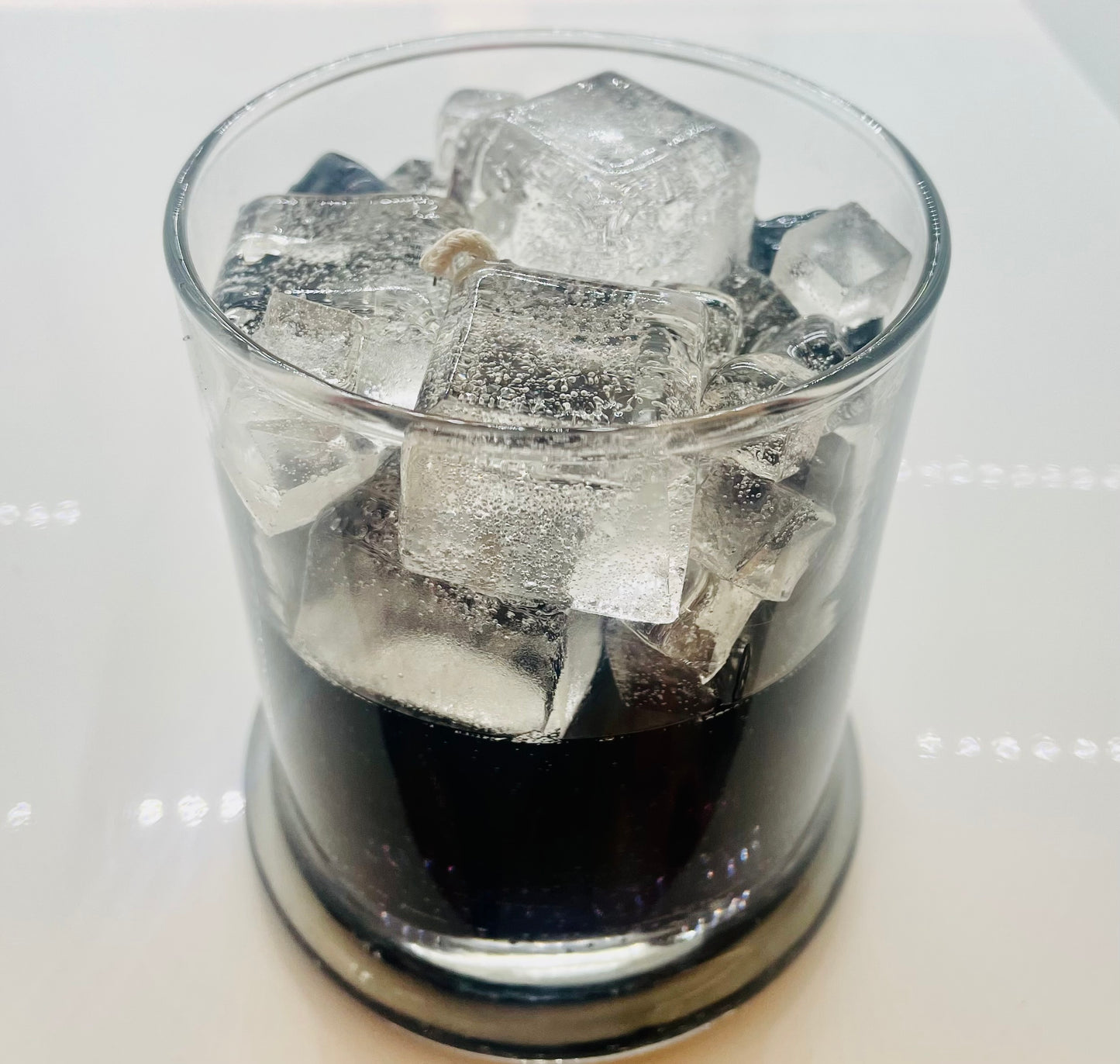 Black ice candle