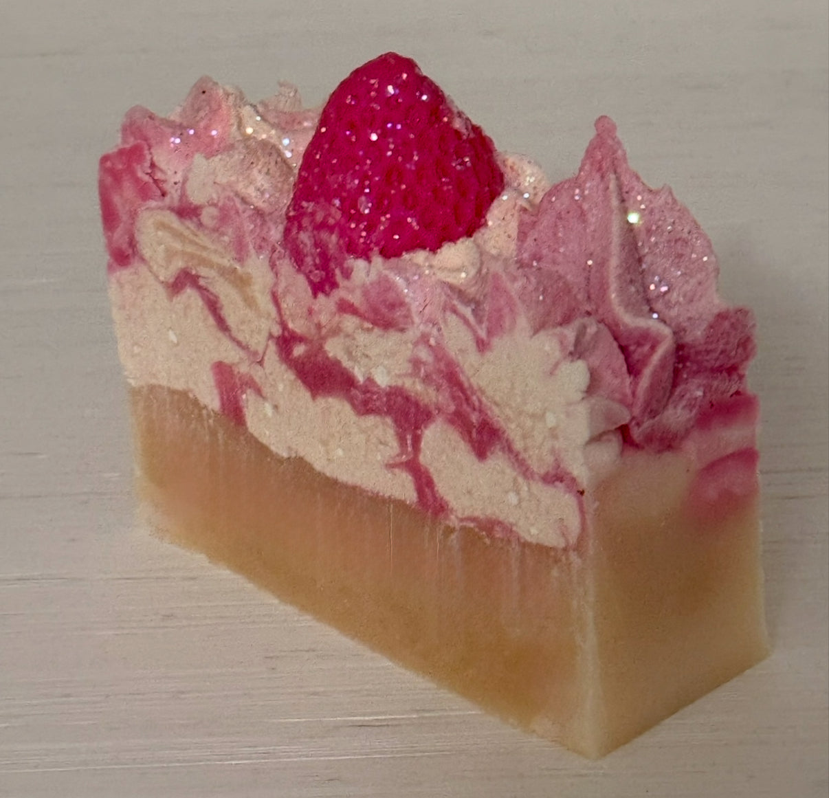 Strawberry & champagne goat milk soap