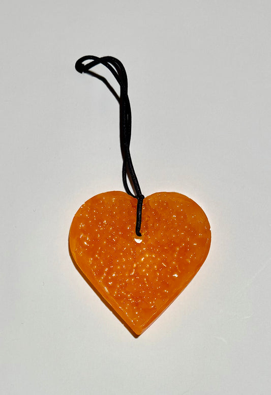 Orange citronella car air freshener