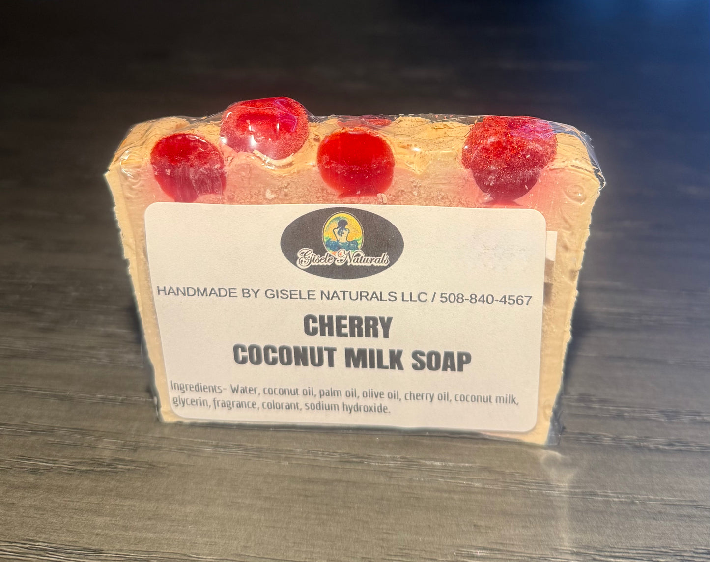 Cherry coconut milk soap