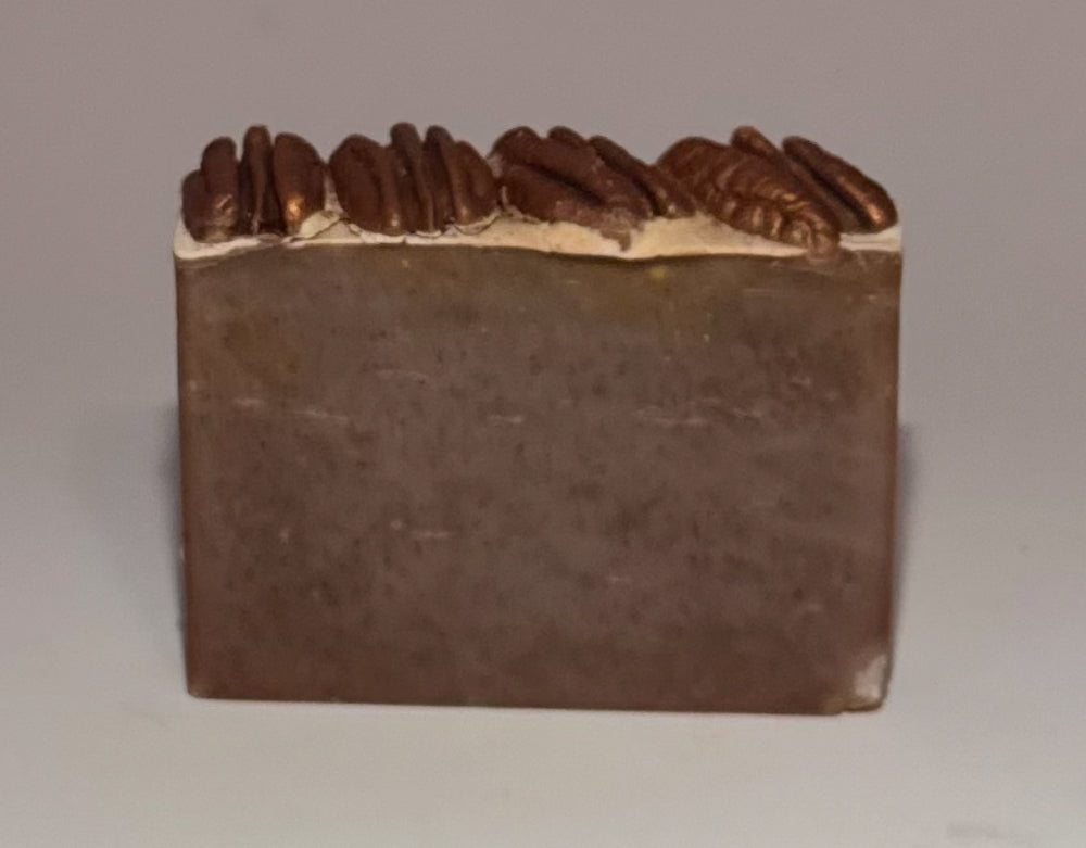 Caramel pecan milk soap