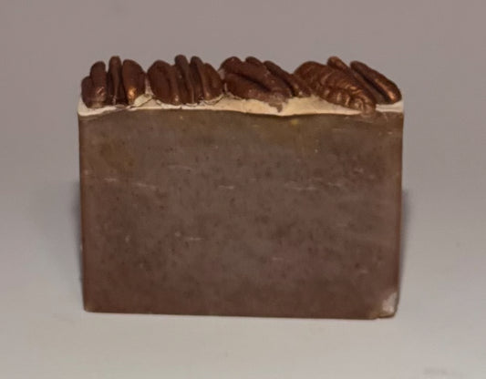 Caramel pecan milk soap