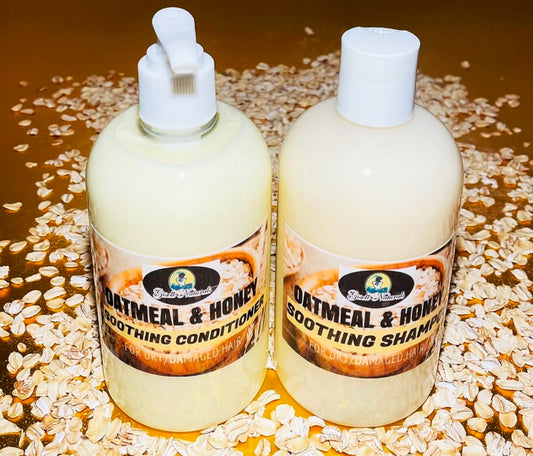 Oatmeal & honey shampoo and conditioner + oatmeal & honey body oil