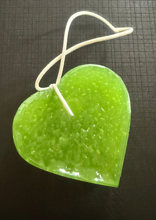 Green apple car air freshener