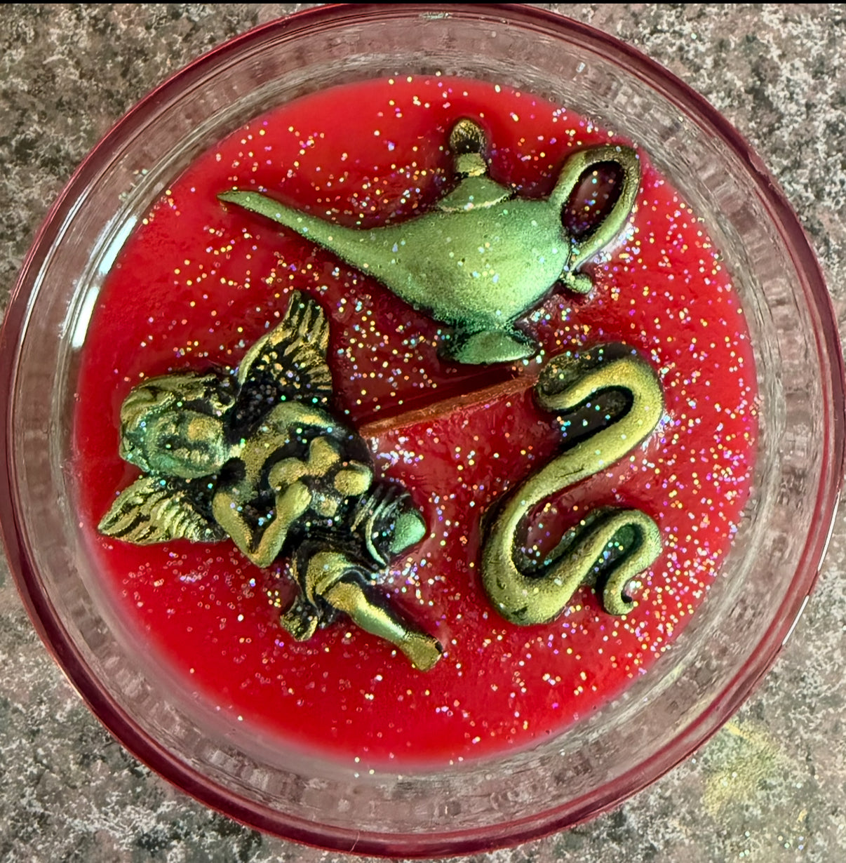 Egyptian rose candle
