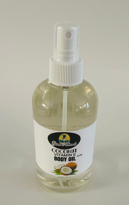Coconut vitamin E body oil