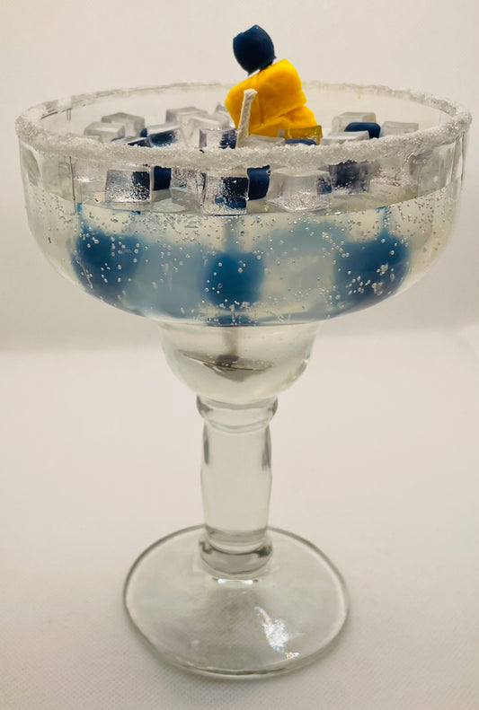 Blueberry cocktail gel candle