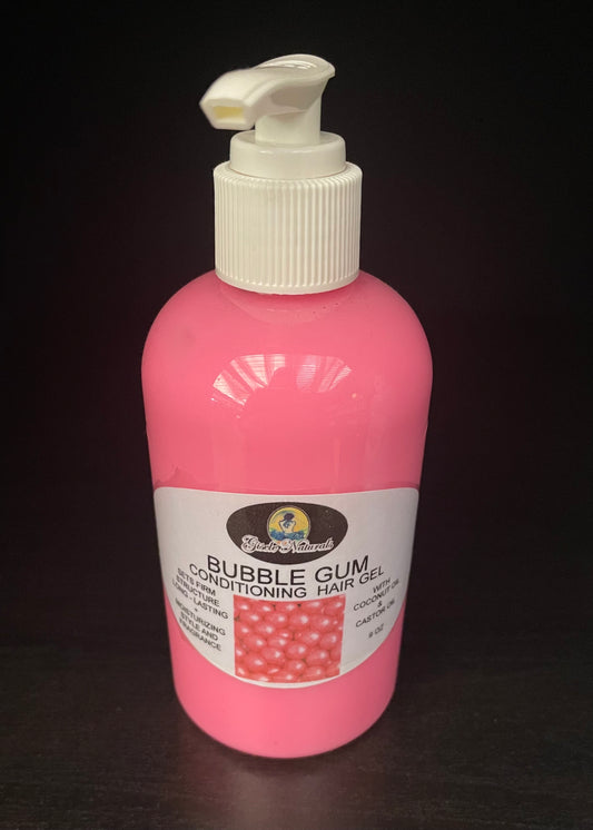 Bubble gum hair gel